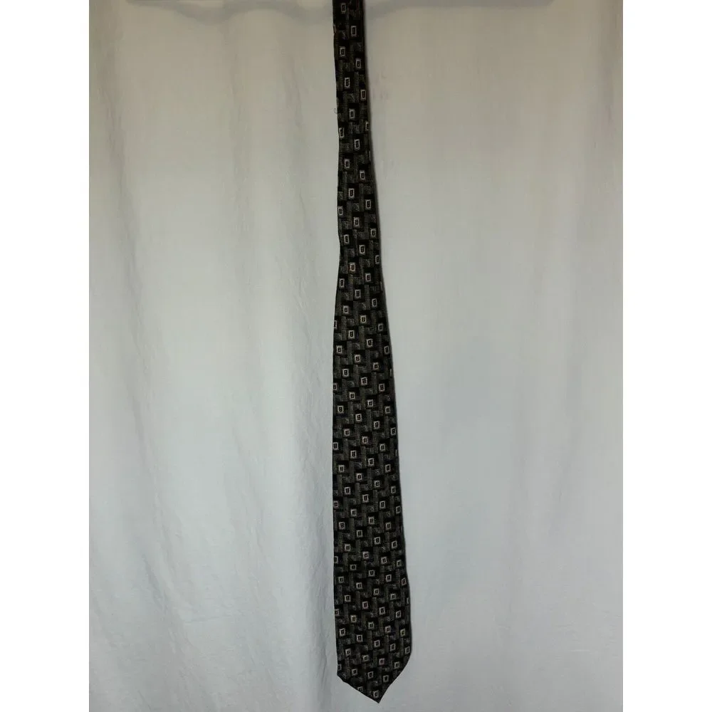 SECOURS  GEOMETRIC PATTERNED‎ NECK TIE BB3